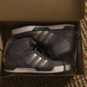 Adidas Neo Grey Suede & Rose gold hi-tops